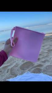 JIGLIE SHOP SILICONE SQUARE POUCH TRAVEL POUCH MAKE UP ORGANIZER