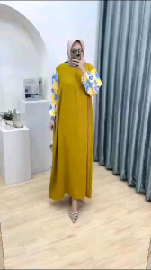 READY SIAP KIRIM FAHIMA GAMIS KOMBINASI MATT. TWILL PREMIUM MIX RAYON DIAMOND