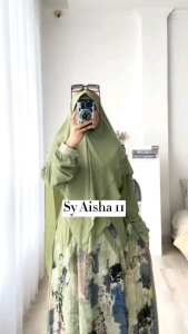READY SIAP KIRIM AISHA 11 SYARI CERUTY BABYDOLL TERBARU KEKINIAN BEST SELLER/ GAMIS SET HIJAB