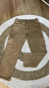 Celana Cargo Jeans Wanita/Celana Cullotes Cargo Jeans Wanita Highwaist Korean Style