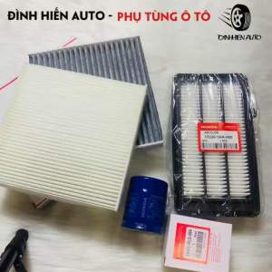 Combo lọc Honda CRV (2018-22) 1.5: Lọc gió động cơ + lọc gió điều hoà + lọc nhớt (172205AAA00/80292TG0W02/15400RTA003)