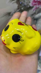 Bé heo vàng cute gốm sứ trưng bàn may mắn tài lộc