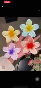 Kẹp hoa sứ size đại hottrend nhiều màu sắc trẻ trung siêu yêu cho nữ đi biển du lịch