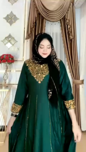 Gamis Hindi jodha full bordir betseller