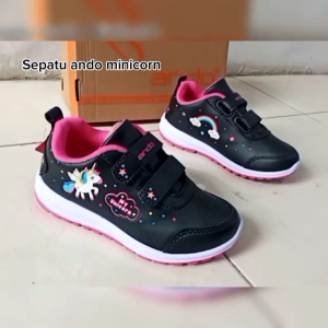 SEPATU SNEAKERS ANAK ANDO MINICORN - ELINA - LILY MERMAID VELCRO BISA BAYAR DI TEMPAT (COD)