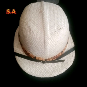 Topi demang anyaman pandan/topi helm sepeda ontel/topi tuan meneer pandan