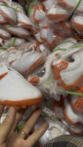 Giày Bóng Đá Chính Hãng Thăng Long Thashoco Giày Bata Trắng Đinh TF Sân Cỏ Nhân Tạo Khâu Full Đế 100%