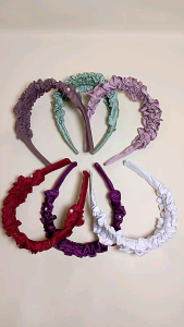 bando kerut Nagita salvina/bando wanita Korea-permata yang indah