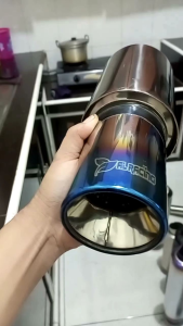 knalpot racing. biru pelangi. full stanlis untuk segala mobil anda bas empukHksAgilajazzavanzabriocorollapajero