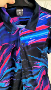 Kemeja Dewasa SPOON: Desain Modern & Motif Abstract Line