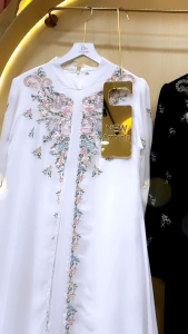 Gamis Abaya Bordir Mewah Semiouter by Asiyah Kharose