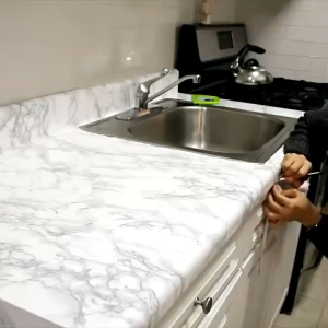 LUX - Wallpaper / Sticker Dapur Anti Air Anti Minyak Tahan Panas Wallpaper Dinding Sticker Dinding Meja Makan