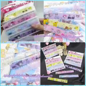 PENGGARIS FANCY 15CM IMPORT / PENGGARIS KARAKTER SANRIO / GARISANA MIKA LUCU / SANRIO CUTE RULER / HDR6310