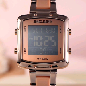 Jam Tangan Wanita Jonas Jasmin JJ-2301 Digital Stainless Steel
