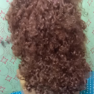 Wig Kuda Kepang Super Jumbo Warna Coklat Tua Belum Sasak