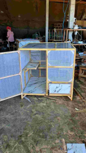 กรงแมวกันยุง โดนแดดโดนฝนได้ ขนาด100×90×90