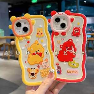 Casings Wave Wavy OPPO & Xiaomi Redmi: Softcase Gelombang Monster Motif & Winnie the Pooh