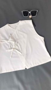 Atasan Vest Outer Rompi Pita Wanita Polos Style Korean Look - Pakaian Wanita Feminim