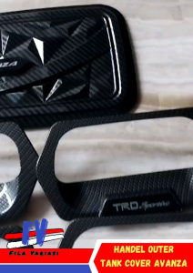 Cover Handle Outer Pegangan Pintu Tank Cover Mobil Toyota Avanza 2004 2011 Trd Sportivo Carbon