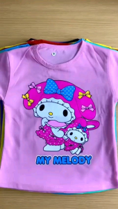 Kaos Anak Perempuan My Melody Lengan Pendek Usia 1-12 Tahun