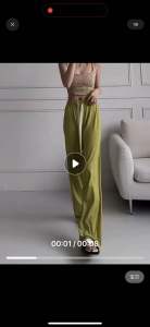 Check out women’s ice silk square pants /summer plain color hight waist pants (S-XL)