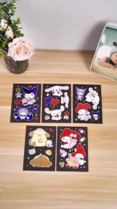 DIY Transfer Drawing Book: A Magic Colorful Painting Children Creative Cartoon Scratch Drawing Book