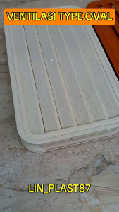 Jalusi Oval PVC Plastik | Ventilasi Udara | Jalusi Pintu Kamar Mandi PVC | Toilet | Kisi-KISI Udara Murah