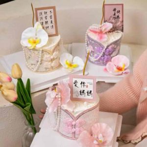 Cheongsam style Happy mother’s day Women Day Cake topper Cake Decoration l 旗袍款母亲节 女人节蛋糕摆件 蛋糕插件