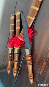 ดาบเหล็กน้ำพี้ 5 นิ้ว ด้ามรวมฝัก 11 นิ้ว ขนาดใบ 11 นิ้ว