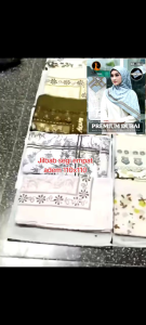 Abee Fa-1636 Kerudung Jilbab Segiempat Motif Premium Azara FREE POUCH 10x10cm