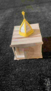 miniatur mushola masjid stik es krim rumah kerajinan tangan prakarya