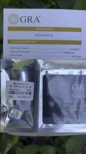 8 กะรัต เพชร MOISSANITE โมอีส เพชร ใบเซอร์โมซาไนท์ รูปร่าง OCTAGON (D Color- VVS1) ขนาด 10X12 มิล mm