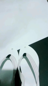 sandal wanita wedges terbaru tali balok putih