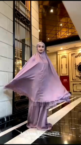 Dalanova mukena Tasnim classic bahan santorini silk size jumbo mukena dewasa mukena lebaran 2025