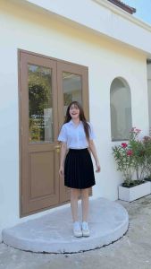 กระโปรงพลีทจีบเล็ก\จีบทวิส\จีบใหญ่มีความยาว 14-36 [ผ้าหางกระรอก]