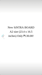 SiNTRABOARD A2 size (23.5x16.5inches)
