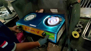 Kompor GAS ALAM Cast Iron 2 Tungku Merk Butterfly Api Seribu Mata Seribu SNI