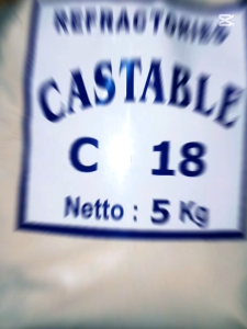 SEMEN COR TAHAN API CASTABLE C-18 - HIGH ALUMINA (5 KG) TAHAN PANAS HINGGA  1800∘C