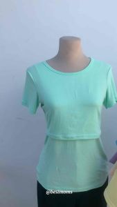 Plain Women Shirt PLUS SIZE Cotton Breastfeeding Friendly Top