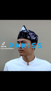 Blangkon tetopong bendo model makuta wangsa batik kujang premium full kain