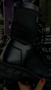 SEPATU PDL TNI POLRI POL PP SECURITY BOA MODEL JARING SAFETY UJUNG BESI RESELTING SAMPING