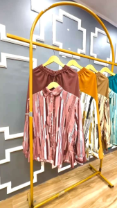 Sajida Set - One Set Wanita Crinkle Airflow Premium Setelan Wanita Kekinian Lengan Panjang Set Celana Panjang Kemeja LD 110 cm