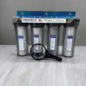 Bộ Lọc Thô 4 Cấp Lọc 10 Inch 1 Ron PROTECC PT112 - Lọc Nước Nấu Ăn Sinh Hoạt Tiền Lọc Ion Kiềm