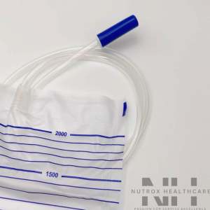 Uronecx-2000ml Transparent Sterile Urine Bag with T Valve 10pcs Free 1Pc Urine Hanger