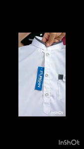 Baju Koko Kurta Pria Furqan Hitam Lengan Pendek Variasi List Katun Toyobo |Pakaian Muslim Pria Katun