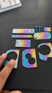 combo tem titan ab 2016-2025 125-150-160 chất liệu titan (6 món + 2 ốc) air blade chọn ổ khoá cho đúng