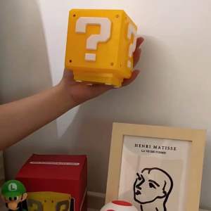 [SG STOCKS]USB Charging Question Mark Night Light Super Mario Game Childrens Night Lamp Table Lamp Gift Music Lamp