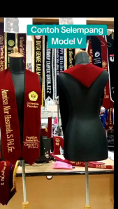 (1 HARI JADI) Selempang Kalung Model V Bahan Bludru