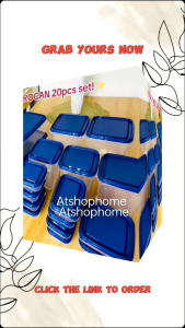 OROCAN 20pcs FOOD STORAGE FOOD KEEPER SET-20pcs FOOD CONTAINER -BEST FOR GIFT IDEA-FS020