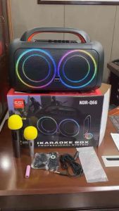 NDR-Q66 IKARAOKE BOX Professional System Bluetooh Speaker With Dual Microphone MIC